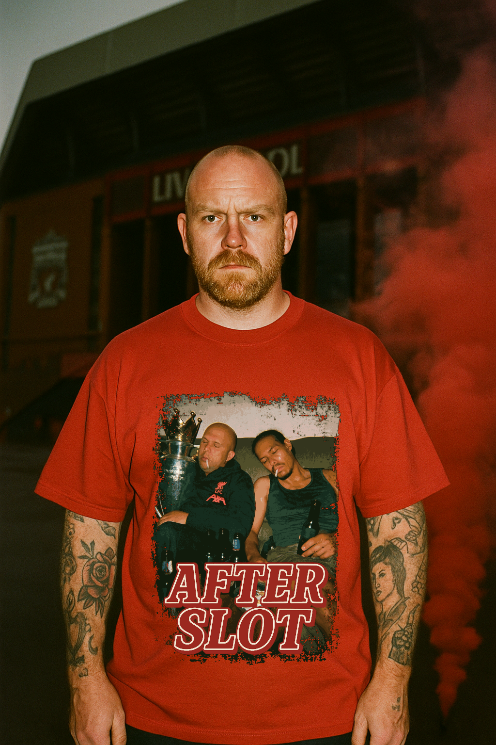 AFTER SLOT OVERSIZED RED